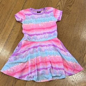 Pixielane Colorful Tie-Dye Kids Dress 3T LIKE NEW